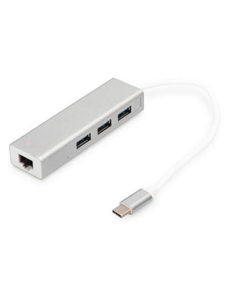 Hub de USB 3.0 Type-C con Gigabit Ethernet