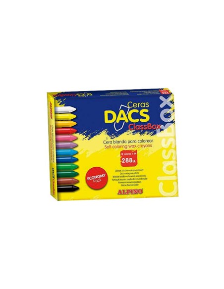DACS CERAS DACS 55MM ECONOMY PACK 24 X 12 COLORES CAJA DE 288