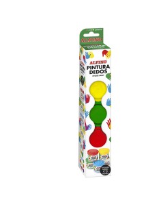 DD020105 pintura de dedos lavable Azul, Verde, Rojo, Blanco, Amarillo