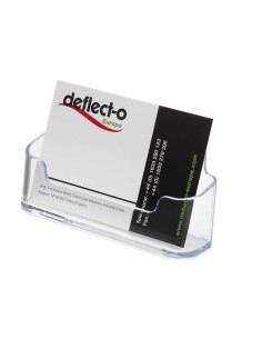DEFLECTO PORTATARJETAS DE SOBREMESA HORIZONTAL CON 1 COMPARTIMENTO 45X95X35 MM