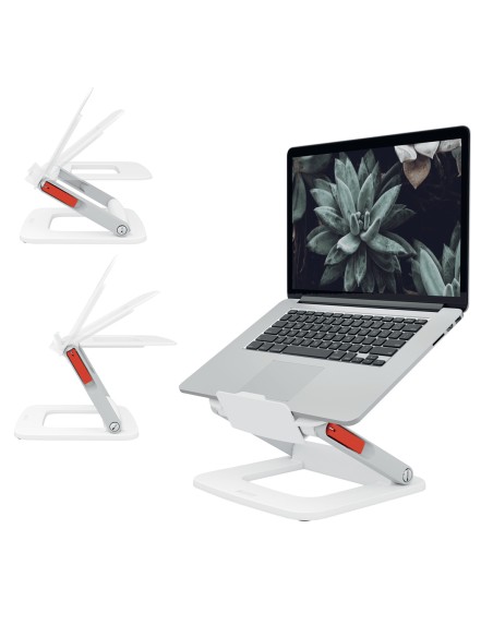 Ergo Multi-Winkel-Laptopständer Soporte para ordenador portátil Blanco 38,1 cm (15")