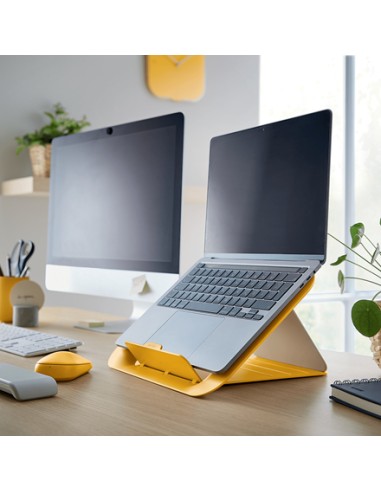 Ergo Cosy Soporte para ordenador portátil Amarillo 43,2 cm (17")