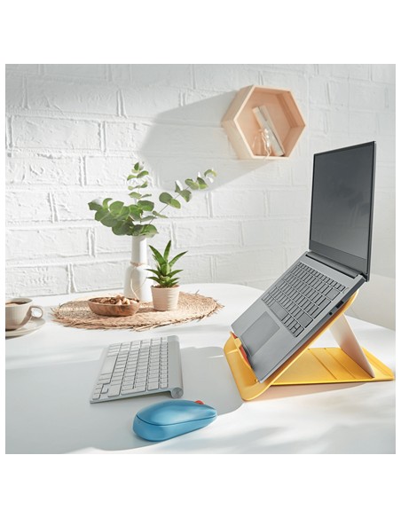 Ergo Cosy Soporte para ordenador portátil Amarillo 43,2 cm (17")