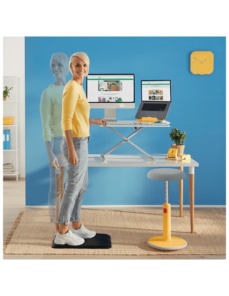 Ergo Cosy Soporte para ordenador portátil Amarillo 43,2 cm (17")