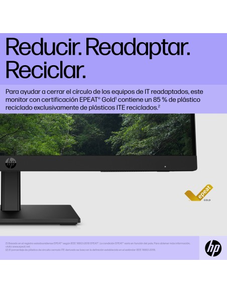 P22h G5 pantalla para PC 54,6 cm (21.5") 1920 x 1080 Pixeles Full HD Negro