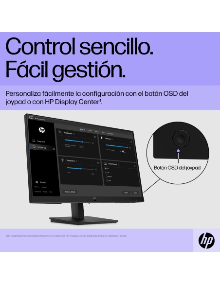 P22h G5 pantalla para PC 54,6 cm (21.5") 1920 x 1080 Pixeles Full HD Negro