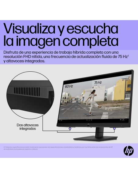 P22h G5 pantalla para PC 54,6 cm (21.5") 1920 x 1080 Pixeles Full HD Negro