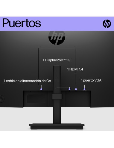 P22h G5 pantalla para PC 54,6 cm (21.5") 1920 x 1080 Pixeles Full HD Negro