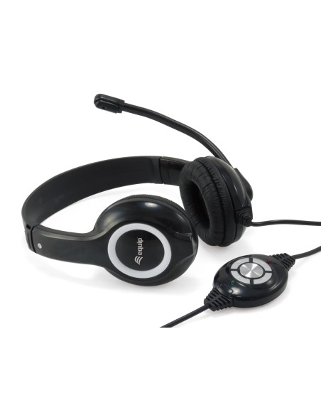 245301 Auriculares Alámbrico Diadema Llamadas/Música USB tipo A Negro