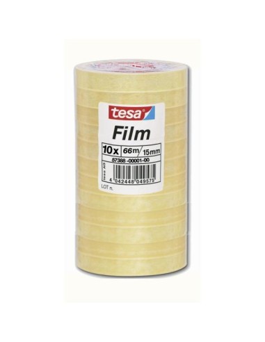 57388-00001-00 cinta adhesiva 66 m Transparente 10 pieza(s)