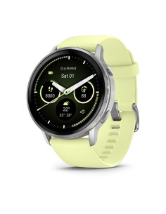 Venu 010-03014-02 Relojes inteligentes y deportivos 3,56 cm (1.4") AMOLED 45 mm Digital 454 x 454 Pixeles Pantalla táctil Plata 