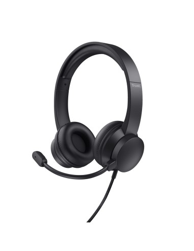 HS-200 Auriculares Alámbrico Diadema Oficina/Centro de llamadas USB tipo A Negro