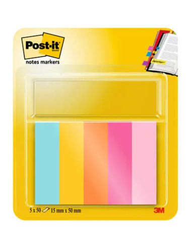 7100259442 nota autoadhesiva Rectángulo Azul, Naranja, Rosa, Amarillo 50 hojas Autoadhesivo