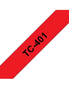 TC-401 cinta para impresora de etiquetas Negro sobre rojo