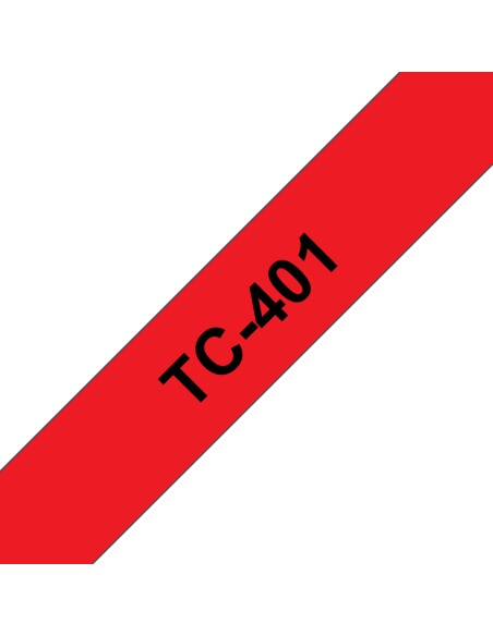 TC-401 cinta para impresora de etiquetas Negro sobre rojo