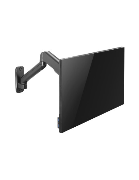 650137 soporte para monitor 81,3 cm (32") Negro Pared