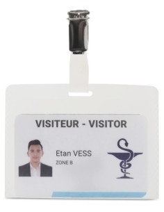 KIT DE 50 IDENTIFICADORES CON PINZA EN PP 95X75MM INCLUYE TARJETAS TARIFOLD 11203