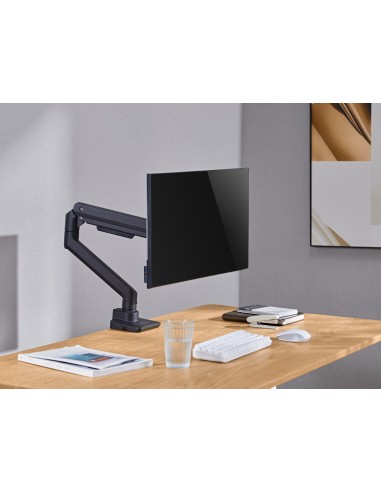 650180 soporte para monitor 124,5 cm (49") Negro Escritorio