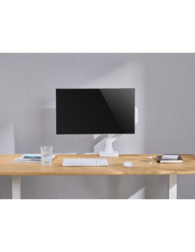 650181 soporte para monitor 124,5 cm (49") Blanco Escritorio