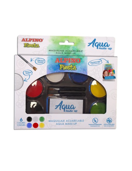 ALPINO MAQUILLAJE PALETA ACUARELABLE AQUA MAKE-UP C/SURTIDOS