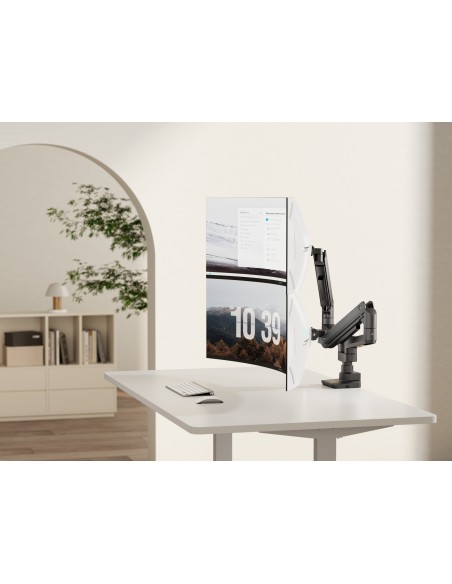 650182 soporte para monitor 88,9 cm (35") Negro Escritorio