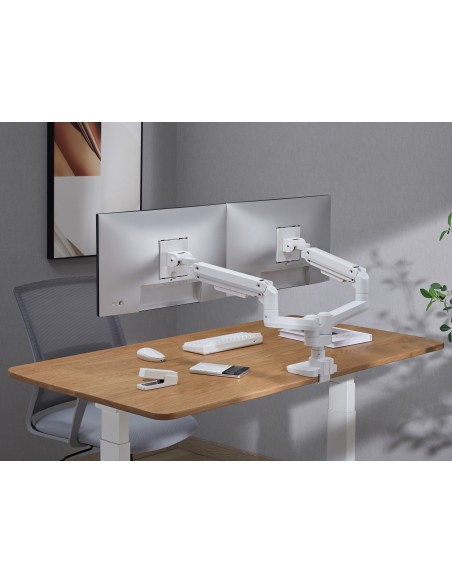 650183 soporte para monitor 88,9 cm (35") Blanco Escritorio