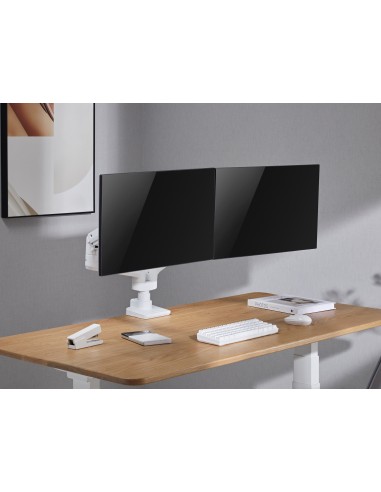 650183 soporte para monitor 88,9 cm (35") Blanco Escritorio