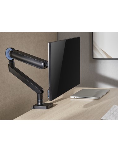 650184 soporte para monitor 88,9 cm (35") Negro Escritorio