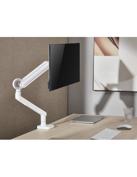 650185 soporte para monitor 88,9 cm (35") Blanco Escritorio