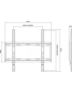 650310 soporte para TV 139,7 cm (55") Negro 2