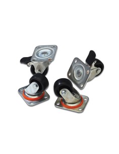 Ruedas con freno para armarios de red