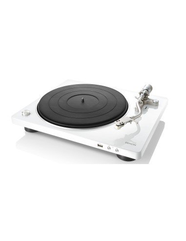 DP-450USB Tocadiscos de tracción por correa Blanco