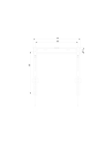 650363 soporte para pantalla de señalización 139,7 cm (55") Negro