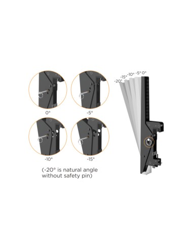 650373 soporte para TV 139,7 cm (55") Negro, Plata