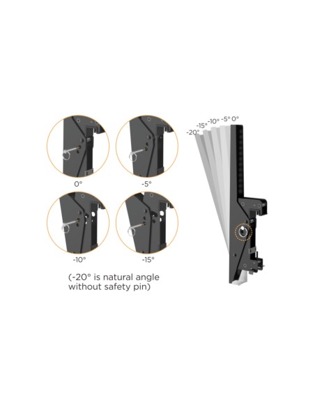 650373 soporte para TV 139,7 cm (55") Negro, Plata