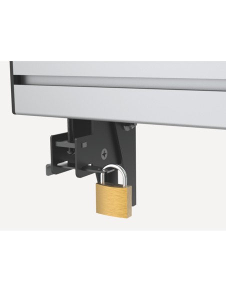 650374 soporte para TV 127 cm (50") Negro, Plata