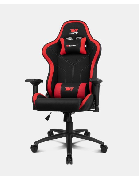 DR110BR silla para videojuegos Butaca para jugar Asiento acolchado Negro, Rojo