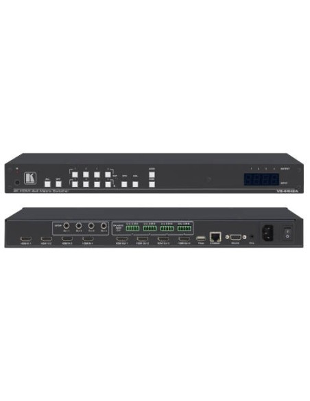 KRAMER 4X4 4K HDR HDMI 2.0 HDCP 2.2 MATRIX SWITCHER WITH AUDIO DE-EMBEDDING (VS-44H2A)  (20-80445030)