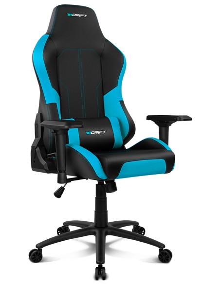 DR250 Silla para videojuegos de PC Asiento acolchado tapizado Negro, Azul