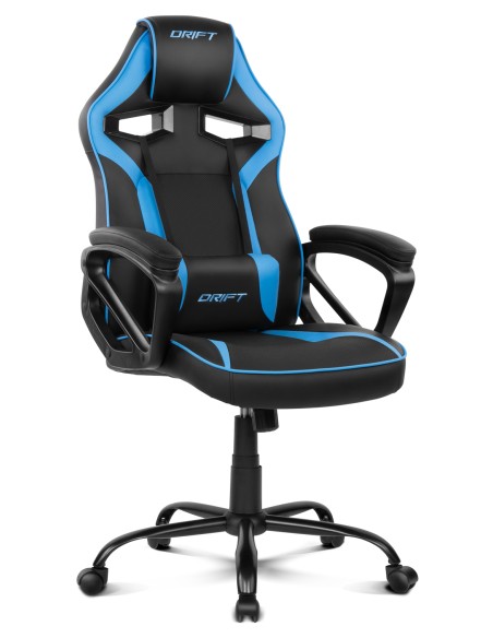 DR50 Silla para videojuegos de PC Asiento acolchado tapizado Negro, Azul