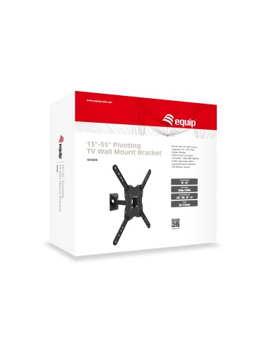 650406 soporte para TV 139,7 cm (55") Negro