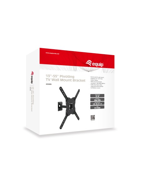 650406 soporte para TV 139,7 cm (55") Negro