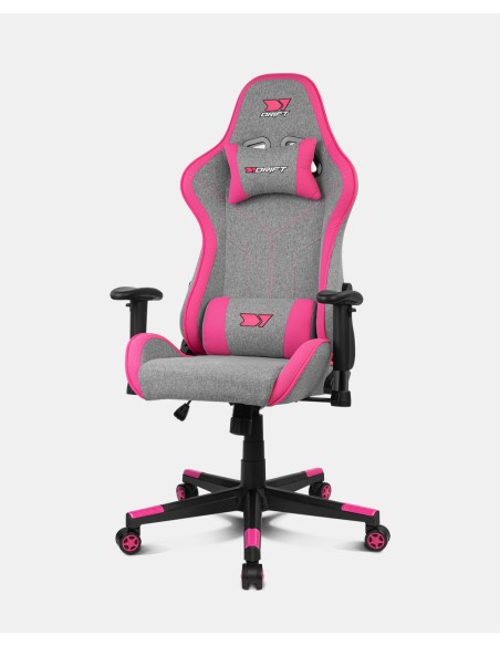 DR90 PRO Silla para videojuegos de PC Asiento acolchado Gris, Rosa