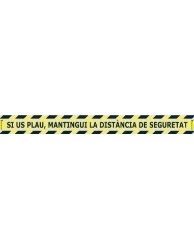 VINILO SUELO 100x10 DISTANCIA DE SEGURET