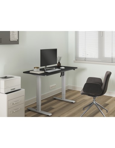 650811 escritorio para ordenador Negro, Gris