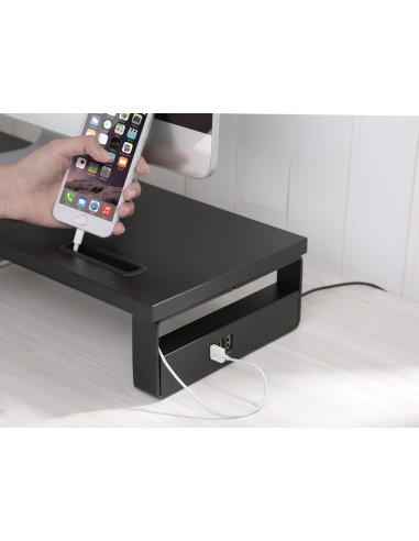 650881 soporte para monitor Independiente Negro