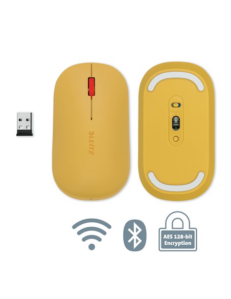 Cosy ratón Ambidextro RF Wireless + Bluetooth 4000 DPI