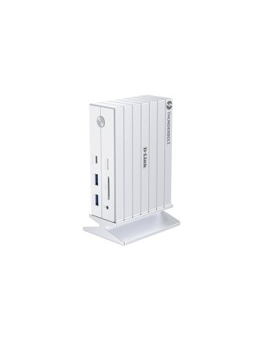 DUF-E01/E base para portátil y replicador de puertos Alámbrico Thunderbolt 4 Blanco