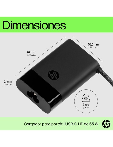 Cargador para portátil USB-C de 65 W