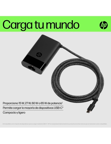 Cargador para portátil USB-C de 65 W
